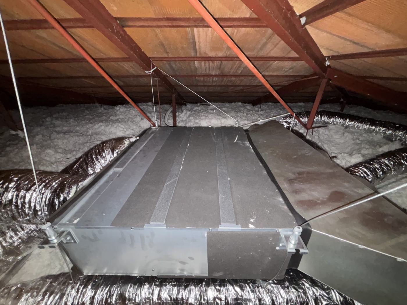 Caisson gainable installé en combles